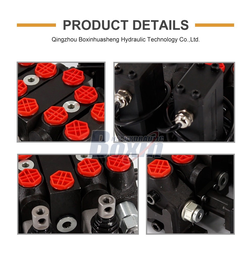DCV60 Electric motor 2 Spool Sectional Directional Valve detailed image